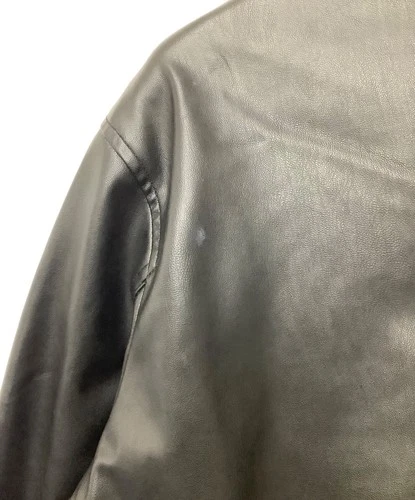 ZARA Faux Leather Jacket Men's Size M Black image 6