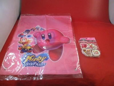 Kirby Star Allies Nintendo Switch Drawstring Bag + Triple Deluxe 3DS Eraser Set