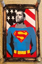 Mr. Brainwash Obama Superman Gold (2008) with proof of purchase