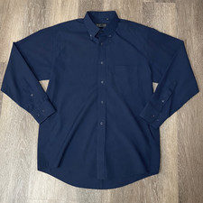 Versace Jeans Couture Mens Dress Shirt 15.5 32-33 Blue Button Down Long Sleeve