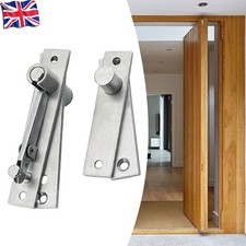 2pcs Hidden Door Pivot Hinge Heavy Duty Stainless Steel Hinges for Wood Door New