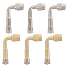 6 Pcs Tire Inflation Extension Universal Valve Extenders Stem Extensions Air