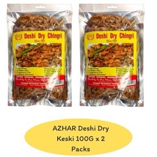 AZHAR Deshi Dry Keski 100G x 2 Packs&ndash; Premium Quality Dried Fish-Authentic Taste