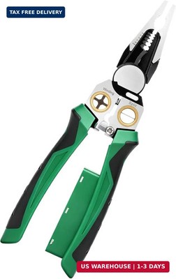 2025 Upgraded 8-in-1 Wire Stripper with Voltage Tester - Multifunctional Heavy-D
