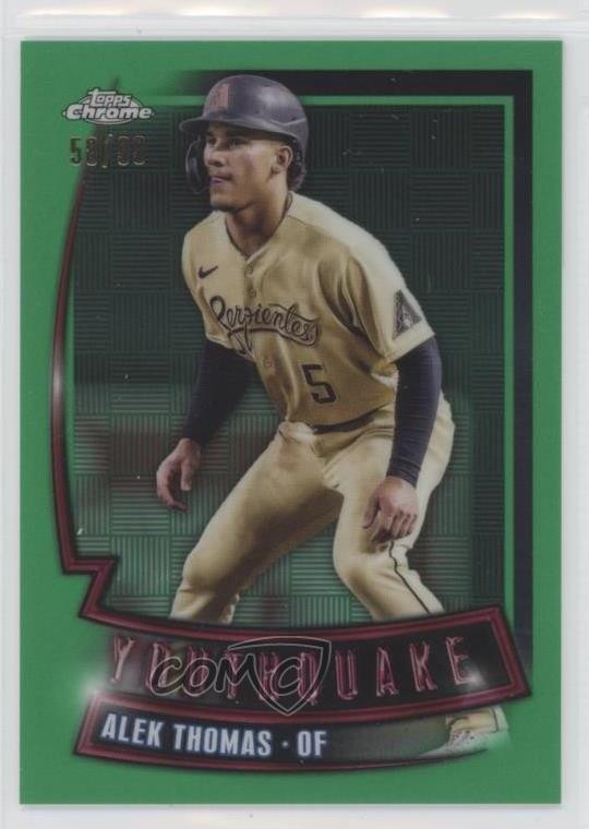 2023 Topps Chrome Youthquake Green Refractor 58/99 Alek Thomas #YQ-9 it9