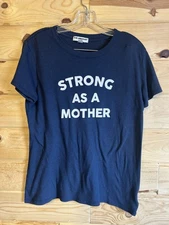 Sub_Urban Riot Strong As A Mother Graphic T-Shirt Women’s Medium Navy Blue