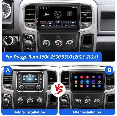 Android 14 For Dodge Ram 1500 2500 3500 2014-2018 CarPlay Car Radio GPS Stereo - Bild 1 von 20