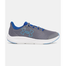 Under Armour Charged Pursuit 3 BL Kids Running Sneakers Gray/Blue/White 4Y