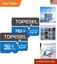 Reliable 32GB Micro SD Cards with Adapter - High-Speed Transfer & Versatility