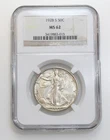 1928-S 50C WALKING LIBERTY SILVER HALF DOLLAR NGC MS62