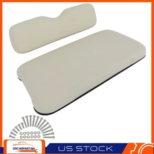 Golf Cart Front Cushion Set White Fits EZGO TXT