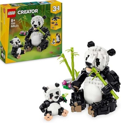 LEGO Creator 3in1 Wilde Tiere: Pandafamilie Tierfiguren umbaubar Pinguine 31165