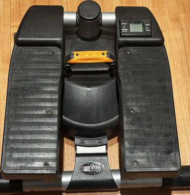 EASYmaxx Fitness-Stepper hydraulisch LCD Pulsmesser Kalorienzähler schwarz/silb 