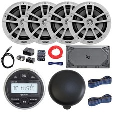 JBL PRV-175 Marine Receiver With Cover, 4x 6.5" 225W Speakers, 4-Channel Amp