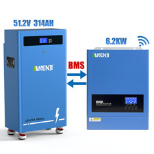 6.2KW 48V Solar Inverter Hybrid WIFI+16KWh  5...
