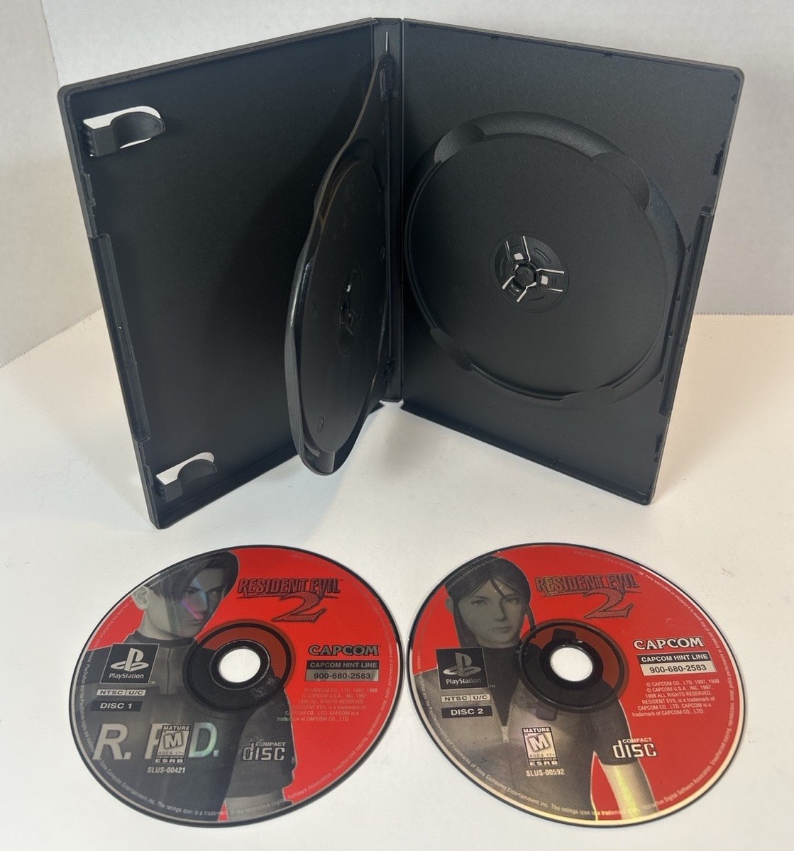 Resident Evil 2 PS1 BOTH DISCS Leon Claire Tested Clean w/ Case | eBay