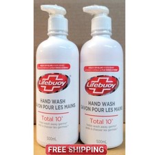 2 Pack of Lifebuoy Total 10 Hand Wash - 16.9oz 500ML Pack Of 2 