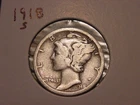 1918-S MERCURY DIME POPULAR DATE SHIPS FREE