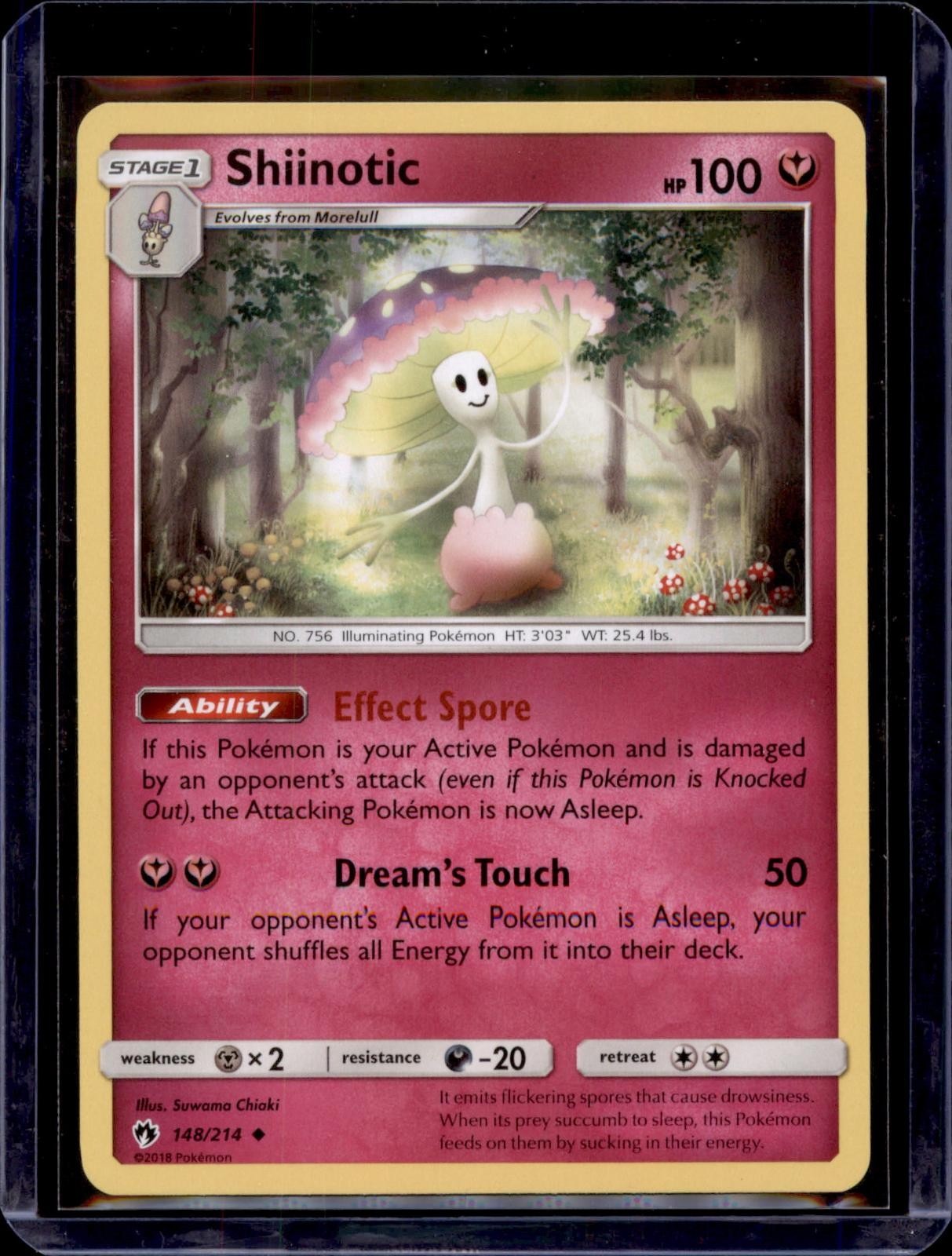 SHIINOTIC 148/214 UC LOST THUNDER POKEMON NM/M