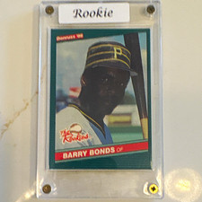 Donruss 1986 The Rookies Barry Bonds #11 Rookie Pittsburgh Pirates Baseball Card. rookie card picture
