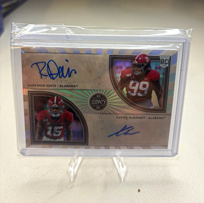 Panini 2020 Legacy Futures Ink Combos FC-RX McKinney Davis Silver Auto /100