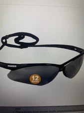 Safety glasses with Mirror Coating Smoke lenses Black Frame Unisex Sunglasses 