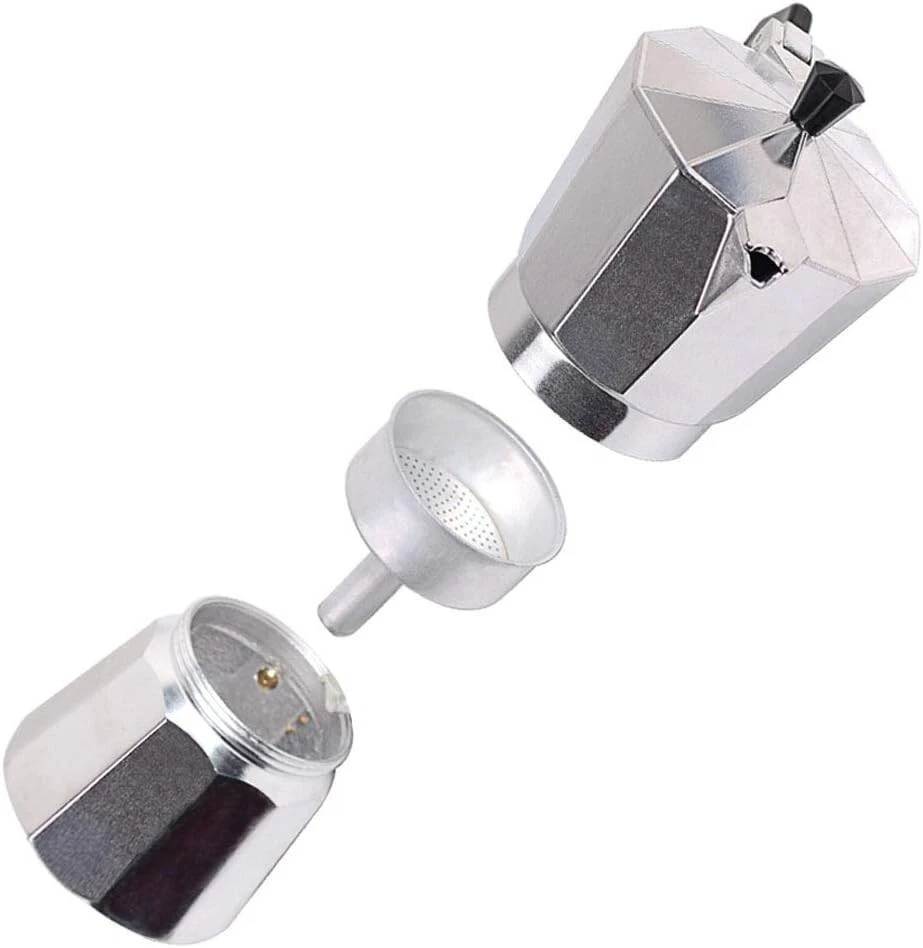 6Cup Stovetop Espresso Coffee Maker Moka Pot Traditional Demitasse Cups Aluminum
Opens in a new wind