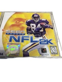 NFL 2K (Sega Dreamcast, 2000) Randy Moss Sega All-Stars With Manual Damaged Case