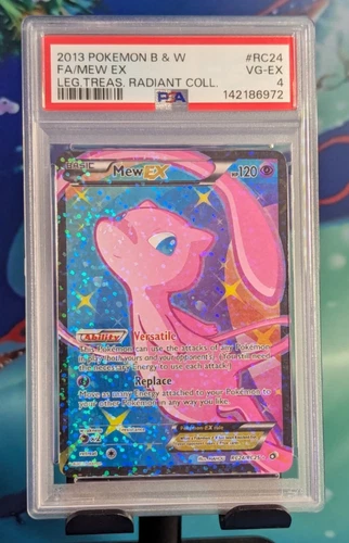 2013 Pokémon F/A Mew EX RC24 Legendary Treasure Radiant Collection PSA 4