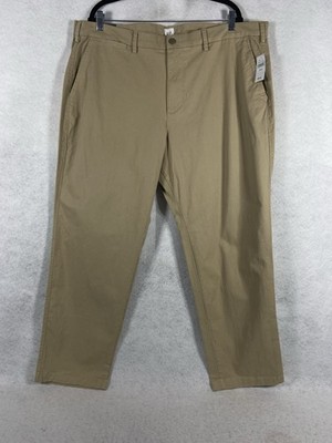 Gap Flex Essential Khaki Pants Men s 42x30 Straight Leg Stretch Casual Everyday