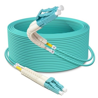 Yunsufiberpro Tighter Bend Radius Multimode Duplex OM3 Fiber Cable 100 Feet /