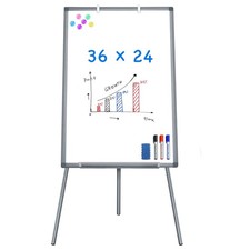Easel Whiteboard - Magnetic Portable Dry Erase 36 x 24 Tripod Height Adjustab...
