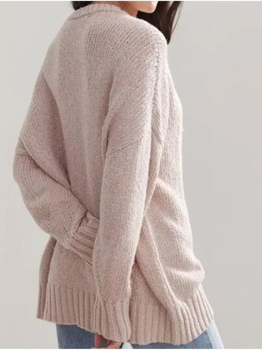 Jenni Kayne XXS Foster Cotton Sweater Pink Blush View 3
