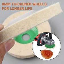 22PCS 4" Wool Polishing Wheel Kit for Stainless Steel Glass Scratch Repair