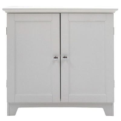 #ad Redmon Shaker Style Double Door Storage Cabinet Modern Wooden Furniture White $59.99