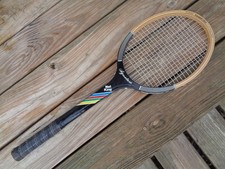 VINTAGE NET KING SIGNATURE WOOD TENNIS RACKET - 4 5/8" - MODEL 12037