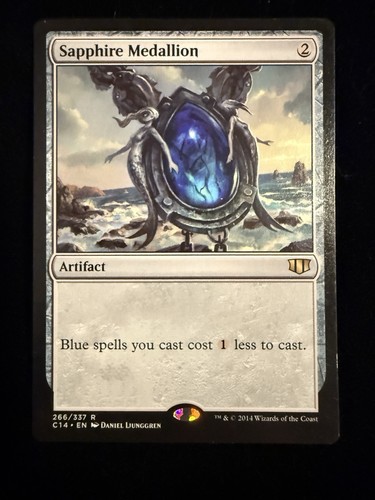MTG Magic the Gathering Sapphire Medallion - LP (266/397) Commander 2014