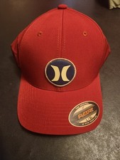 Hurley Icon Ruby Red Yupoong Hat Flexfit Size L-XL Comfort Water Resistant
