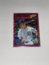 Detroit Tigers Trey Sweeney 2026 Topps Heritage BB Chrome Pink Sparkle Parallel