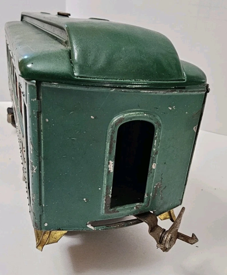 Lionel Prewar Standard Gauge 339 Pullman Coach, Peacock Green Orange - Nice - Image 4 of 4