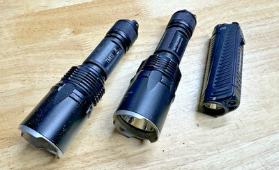  Nitecore Flashlight Bundle TM03 Tiny Monster x2 + P18 LED Duty Lights