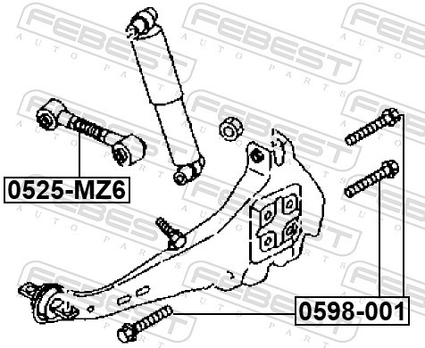 2x ✅Fits FEBEST 0598-001 SCREW   ⭐UK Seller⭐