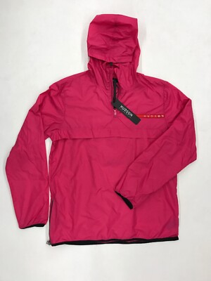 Hudson Outerwear 100%  AUTHENTIC Neon  Windbreaker Pink Mens Large 