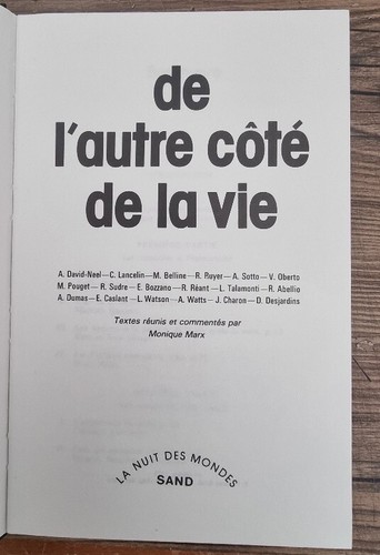 De l’Autre Coté de la Vie par Monique Marx (Esotérisme-Spirite-Occultisme) - Imagen 2 de 4