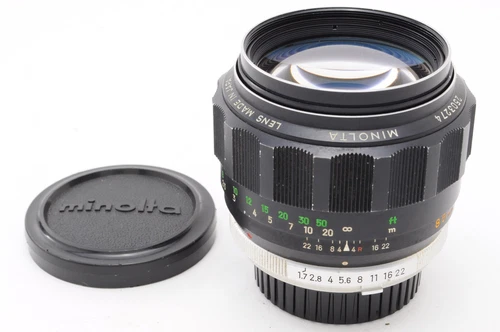 [Near Mint w/Cap ] Minolta MC Rokkor PF 85mm F1.7 Portrait MF Lens From JAPAN