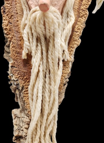 Vintage Driftwood Santa Wizard Christmas Wall Hanger  Hand Crafted ornament - Picture 7 of 12