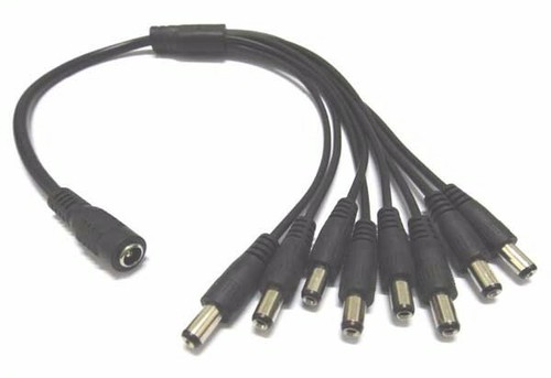 DC 1 to 8 Power Splitter Cable Adaptor 1 Female to 8 Male Cord For CCTV Camera - Picture 4 of 5