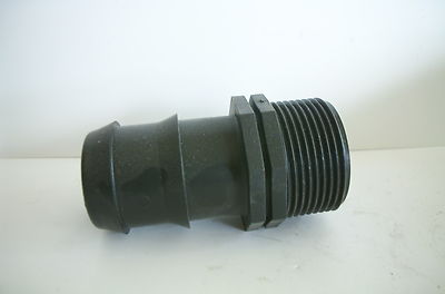 RACCORDO PORTAGOMMA IN NYLON 1/" X 30 NORYL BIANCO IRRIGAZIONE NAUTICA IDRAULICA