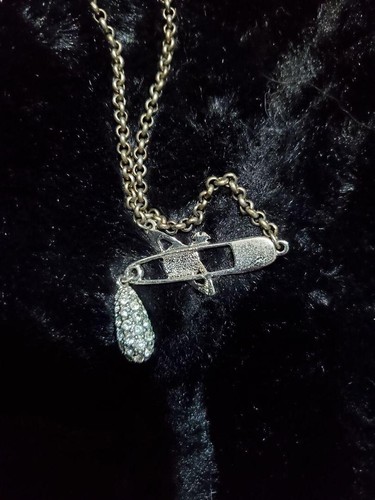 Vivienne Westwood Safety Pin Orb Mini bus Relief Pendant necklace F/S from Japan - Picture 2 of 3
