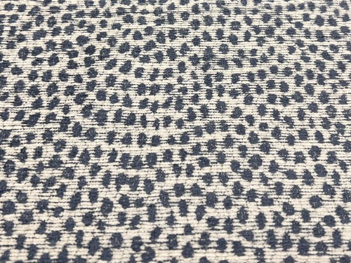 Kravet Blue Chenille Animal Skin Dot Crypton Performance Fabric 2.65 yds 34971-5 - Picture 2 of 3